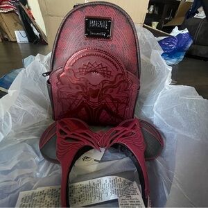 Disney Loungefly Scarlet Witch Backpack and Ear Headband Set